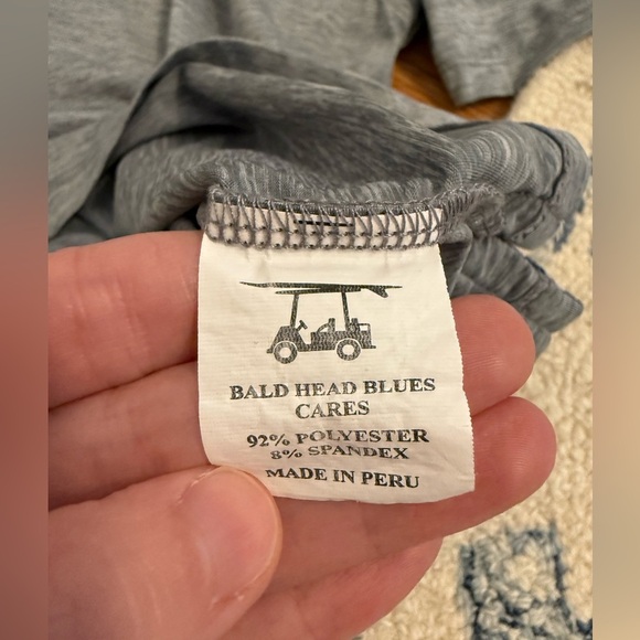 Bald Head Blues Boys Grey Golf Polo size 10 - Picture 7 of 8